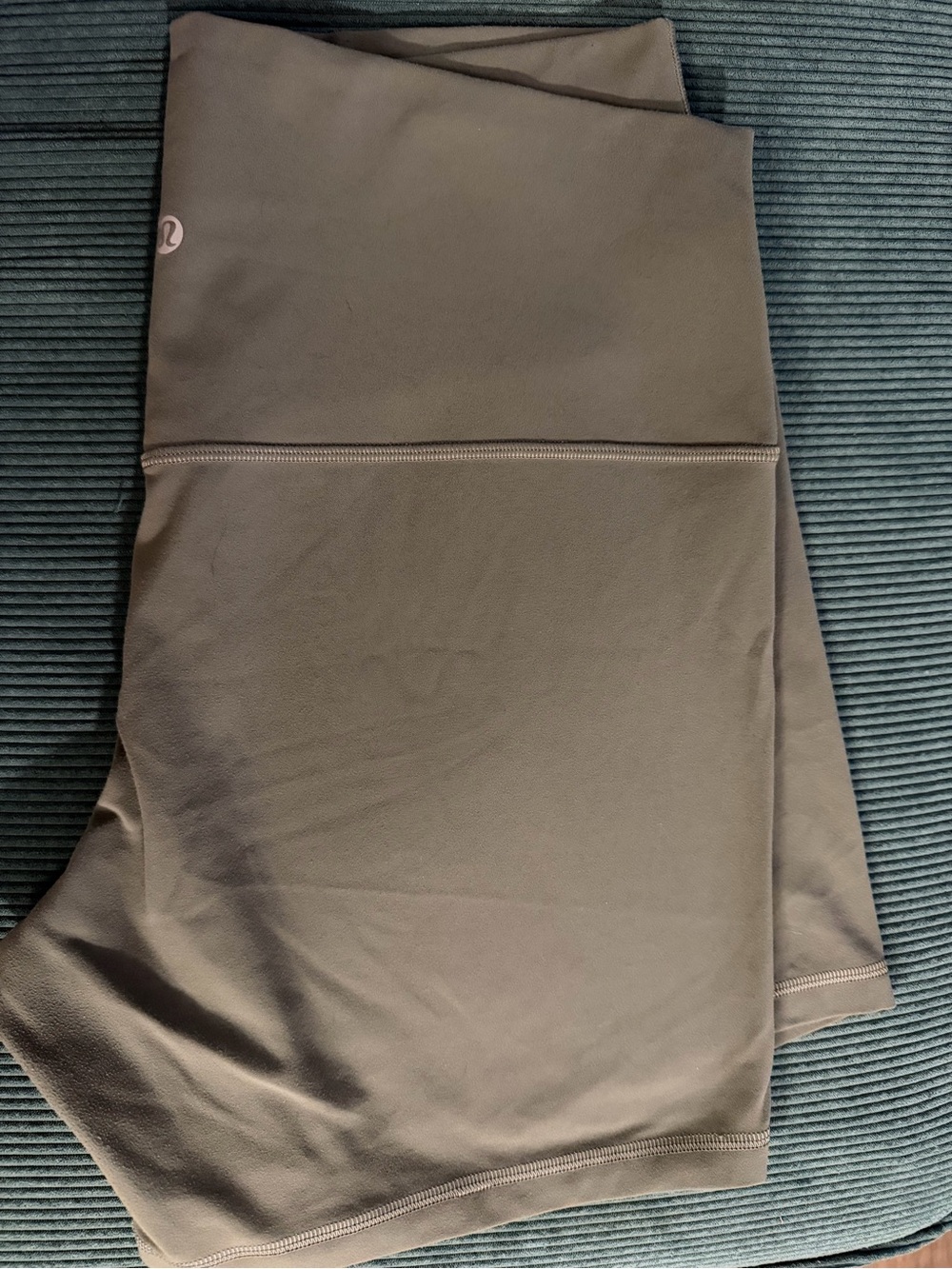 Lululemon Olive Align High-Rise 6” Inseam Shorts, Size 14